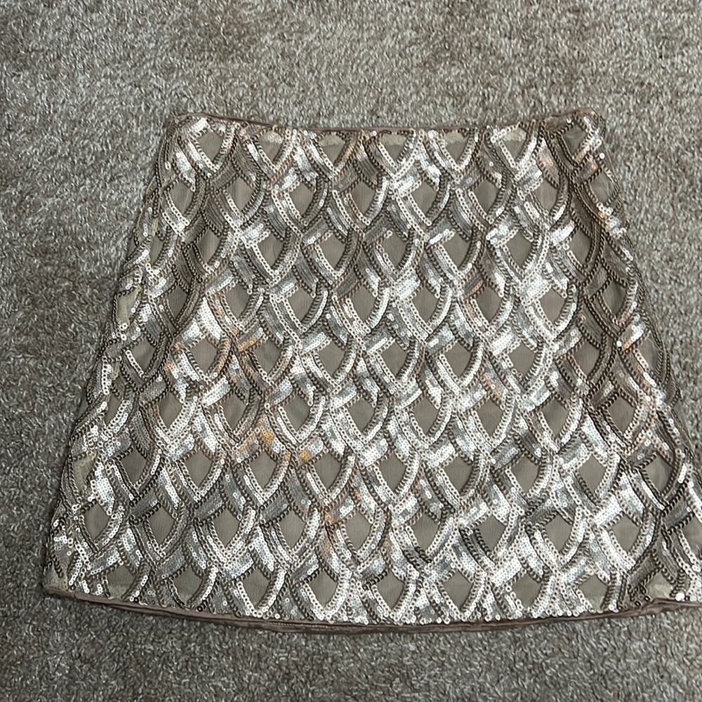 Sequins mini skirt